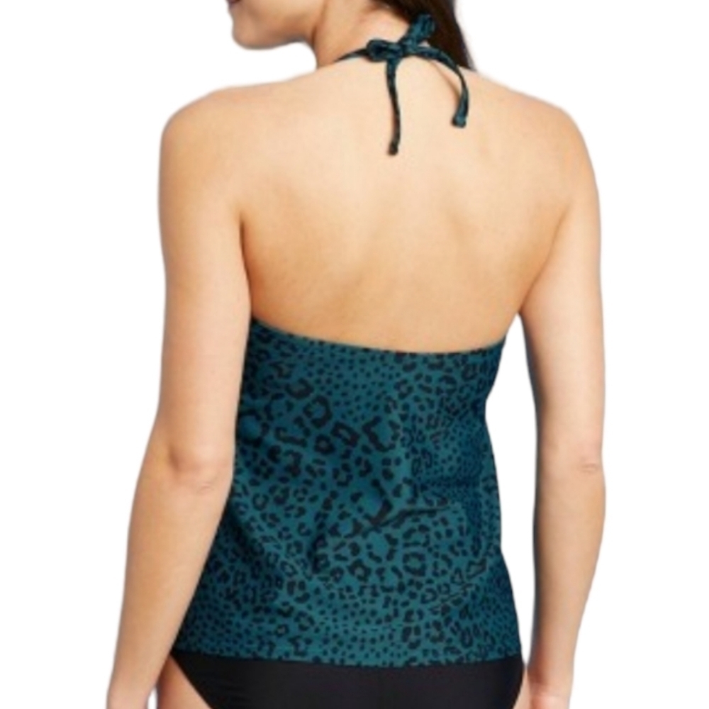 Women's High Neck Open Back Tankini Top | Kona Sol | Medium - Picture 2 of 9